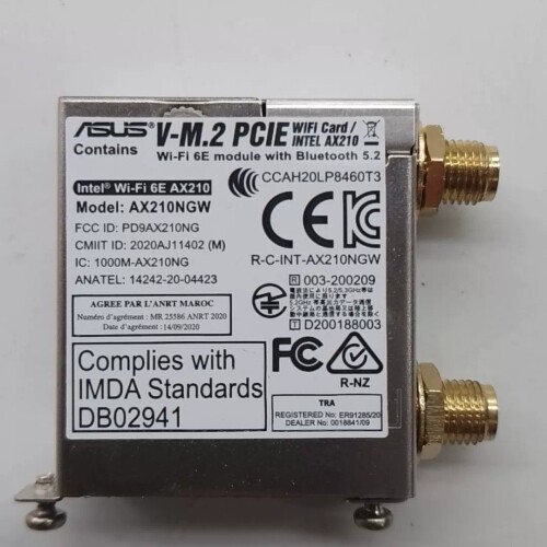 议价华硕AX210NGW WiFi6E模块，带蓝牙5.2，支持I