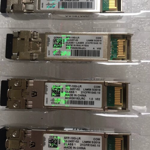 议价#电子元器件 思科CISCO新款绿光镭射防伪万兆单模光模块，