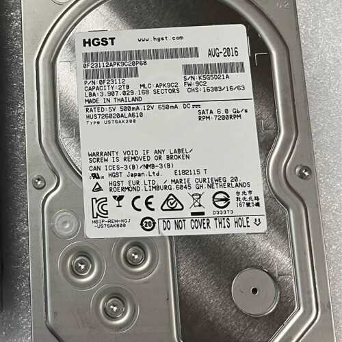 议价HGST/日立 HUS726020ALA610 2TB 3.