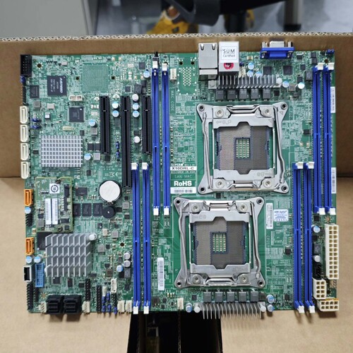 议价Supermicro X10DRL-CT 服务器主板，板载