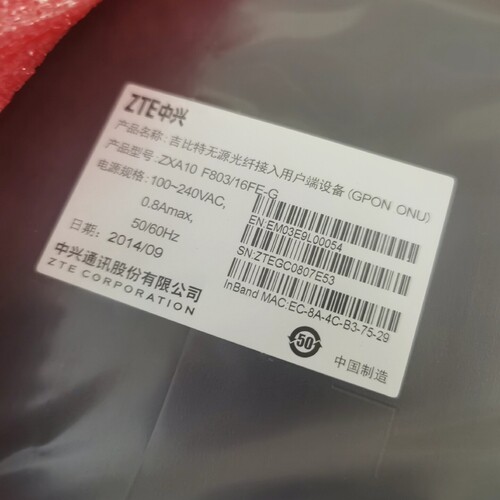 议价中兴F803-16Fe-g gpon 22台