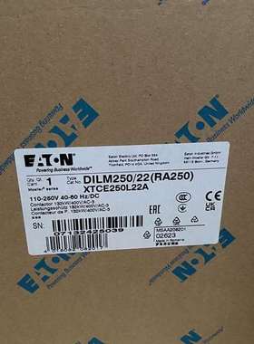 {议价}DILM250/22(RA250) 伊顿电气 DILM交流接