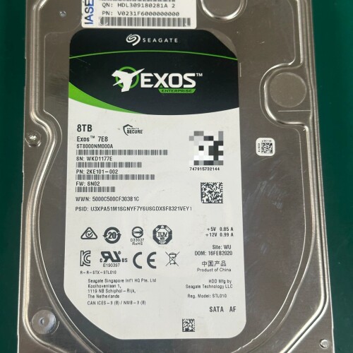 议价希捷8T企业级硬盘 ST8000NM000A 7200转25