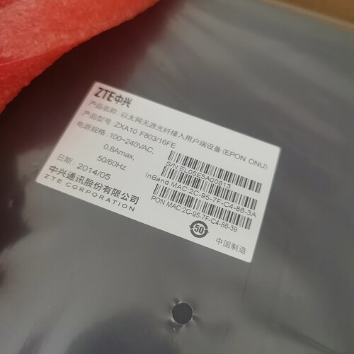 议价中兴F803-16Fe EPON 四台