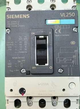 {议价}断路器3P250A，3VL3725-1AA36-0AA