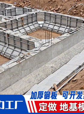 农村自建房现浇地基钢模具房屋地基梁定型钢模板别墅四合院地基