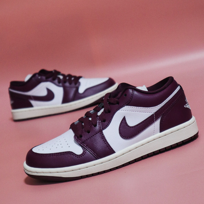 JORDANJordan 1 Low AJ1紫白色防滑耐磨低帮休闲板鞋DC0774-161
