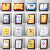 胡桃木授权牌木质奖牌定制战略优秀合作伙伴供应商牌匾团队荣誉牌