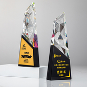 奖杯定制水晶马年2026新款 优秀员工团队树脂比赛退伍荣休纪念颁奖