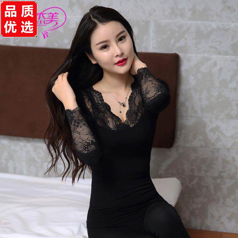 秋衣秋裤女内穿薄款打底