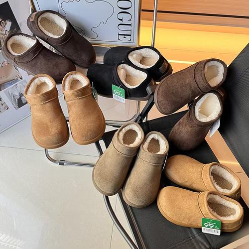 25年秋冬新款男女小土豆面简约百搭轻便舒适保暖棉鞋勃肯鞋雪地靴