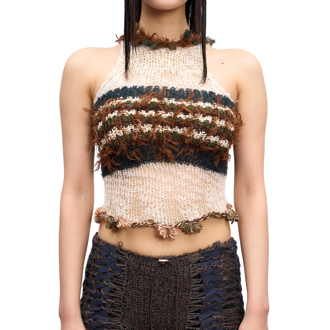 JUEJUEWORKS条纹背心原创春季高弹力可调节纯手工毛线针织,女装/女士精品,背心吊带,淘宝优惠券,粉丝福利购,淘宝优惠卷