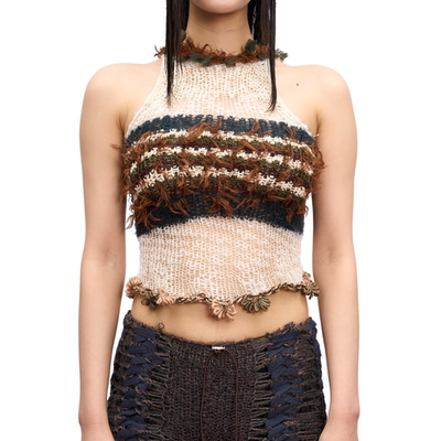 JUEJUEWORKS破洞背心原创春夏