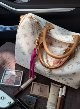 包包女式2025新款沙色枕头speedy30高级感百搭手提斜挎小包印花包