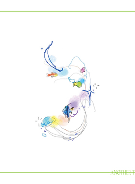 AnOther Tattoo洋气彩色蜡笔海底世界尼莫纹身贴买一送一防水