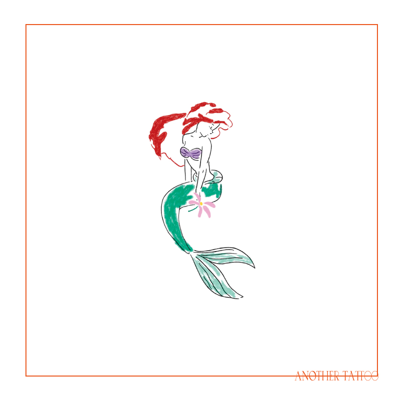 AnOtherTattoo纹身贴美人鱼
