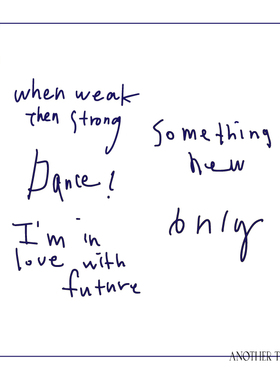 AnOther草本不反光ins迷你字母手腕纹身贴男女买一送一仿真两周