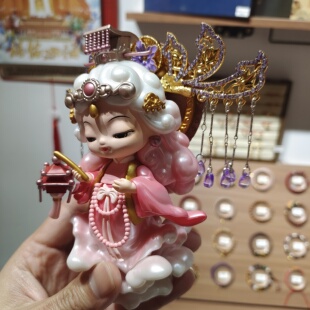 不含公仔妈祖福福贴贴凤冠旅游纪念品特色手办礼物印手信古风配饰