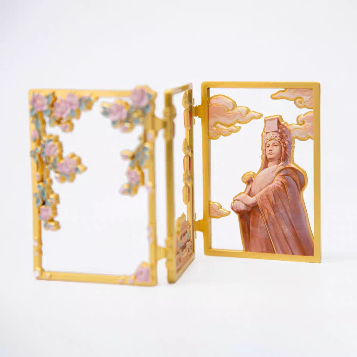 湄洲石像妈祖福佑金属三折叠冰箱贴旅游纪念礼物三开立体磁吸冰箱,节庆用品/礼品,文化创意冰箱贴,淘宝优惠券,粉丝福利购,淘宝优惠卷