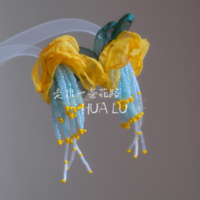 氛围感撞色法式超仙耳环