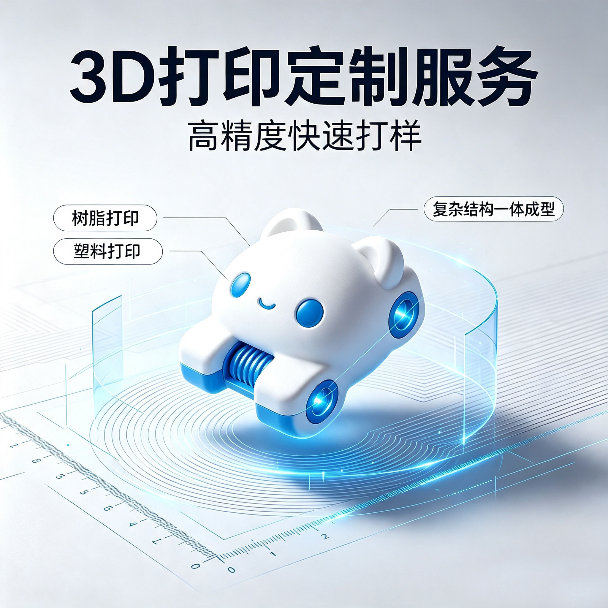 3D打印定制服务高精度快速打样PLA/TPU/PETG塑料打印一体成型图片