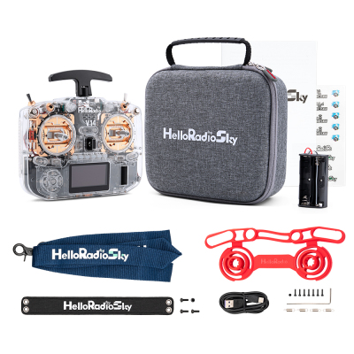 HelloRadio V14遥控器MAX R9开源FPV高频头金红黑紫色全尺寸摇杆