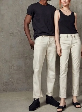 美系AE 无性别 复古高端线 日本赤耳面料 布边经典直筒牛仔裤