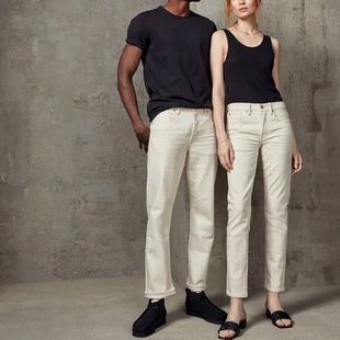 美系AE 无性别 复古高端线 日本赤耳面料 布边经典直筒牛仔裤