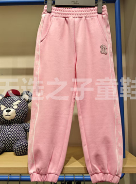 MLB儿童专柜正品25新款男女童时尚潮奢满印老花休闲长裤7APTM0151