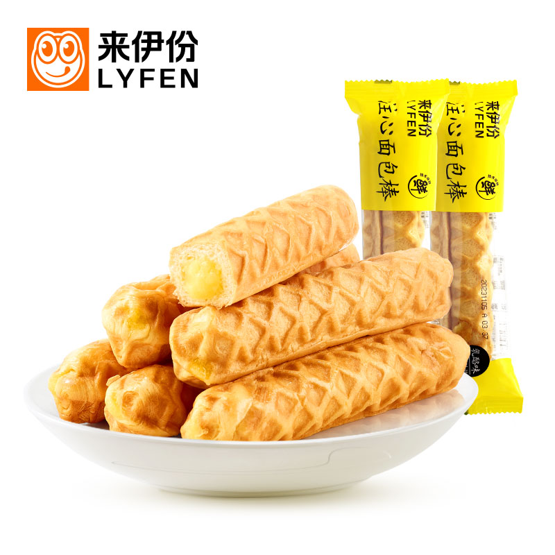 来伊份注心面包棒1000g饱腹充饥图片