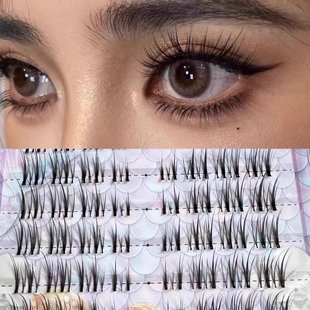 薇娜维佳《高校公主》大容量假睫毛分段式前短后长交叉款美睫