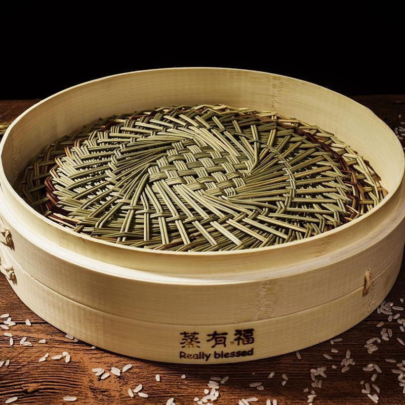 蒸笼草垫圆形笼屉天然空心草纯手工编织垫子蒸布包子馒头饺子烧麦