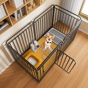 宠物狗狗围栏室内狗笼子大中小型犬栅栏柯基专用狗窝一室一厅一卫