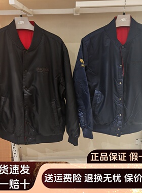 斯凯奇马年新年款中性秋冬季棉外套男女款双面穿裥棉外套L126U024