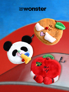 「两脚怪 女包送礼 原创IP毛绒小包」橘子苹果熊猫趣味卡通个性