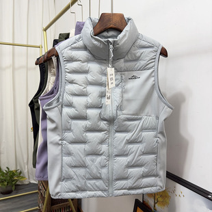 600蓬羽绒马甲女冬季 轻量防风保暖内搭羽绒服背心 立领透气轻薄款