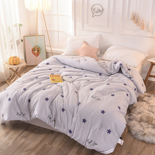 纯棉面料羽绒被定制logo加厚保暖被子礼盒装贴身6斤被芯福利礼品