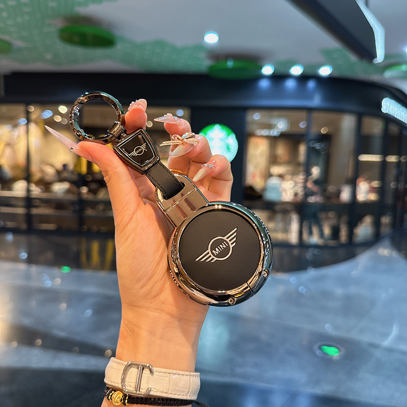 适用宝马mini钥匙套countryman cooper钥匙包f54f55f56F60壳扣女