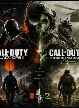 steam正版pc游戏英语 使命召唤/现代战争/黑色行动/MW2/BO2/全球