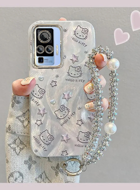 羽纱kt猫vivoX50Pro手机壳V2005A情侣全包防摔高级男女可爱套外壳