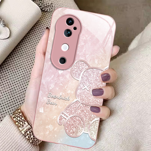 vivo s19/s19Pro手机壳硅胶全包软玻璃超薄暴力熊新款高档卡通可爱