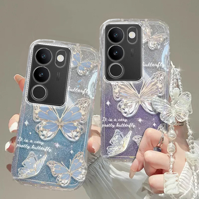 vivo s17手机壳s9透明s7软s5套s1全包s6防摔pro潮e奢华s10高档s12蝴蝶s15手链s16闪粉s18男s19女vivos17新T