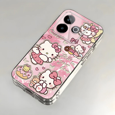 卡通kt猫realme真我GT7Pro竞速壳透明RMX5090全包防摔可爱套