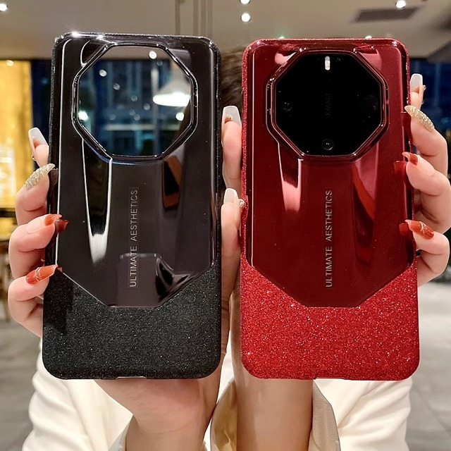 华为mate60 RS非凡大师手机壳mate60RS保时捷折叠屏壳膜一体保护套女晶莹闪粉繁星女神星空洛可可