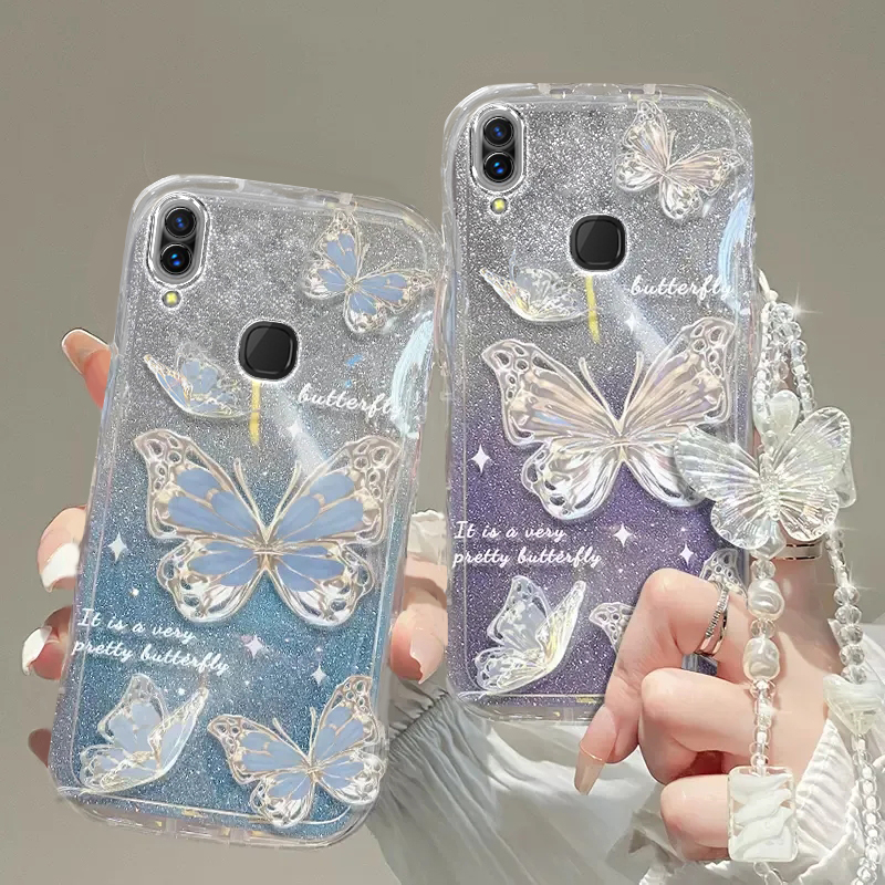 vivo X21手机壳X6透明X7软X9套X20全包X23防摔pro潮X27奢华X100高档X50蝴蝶X60手链X70闪粉X80男X90女vivoX21