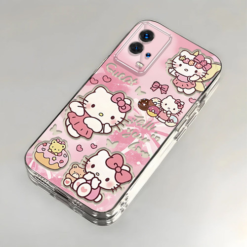 卡通kt猫iQOO8Pro壳透明V2141A全包防摔软高级男女可爱套外壳