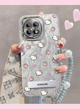 羽纱kt猫一加Ace2Pro手机壳PJA110情侣全包防摔软男女可爱套外壳