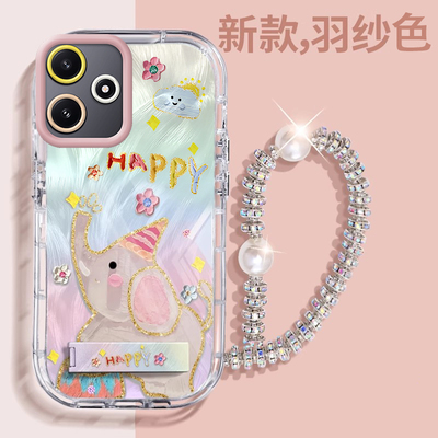 赵露思同款红米Note12R壳透明23076RA4BC全包防摔可爱套外壳