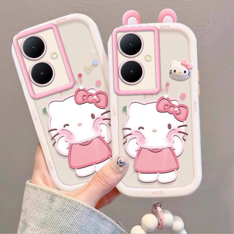 泡芙kt猫vivoY78Plus壳情侣全包防摔硅胶高级男女可爱套外壳