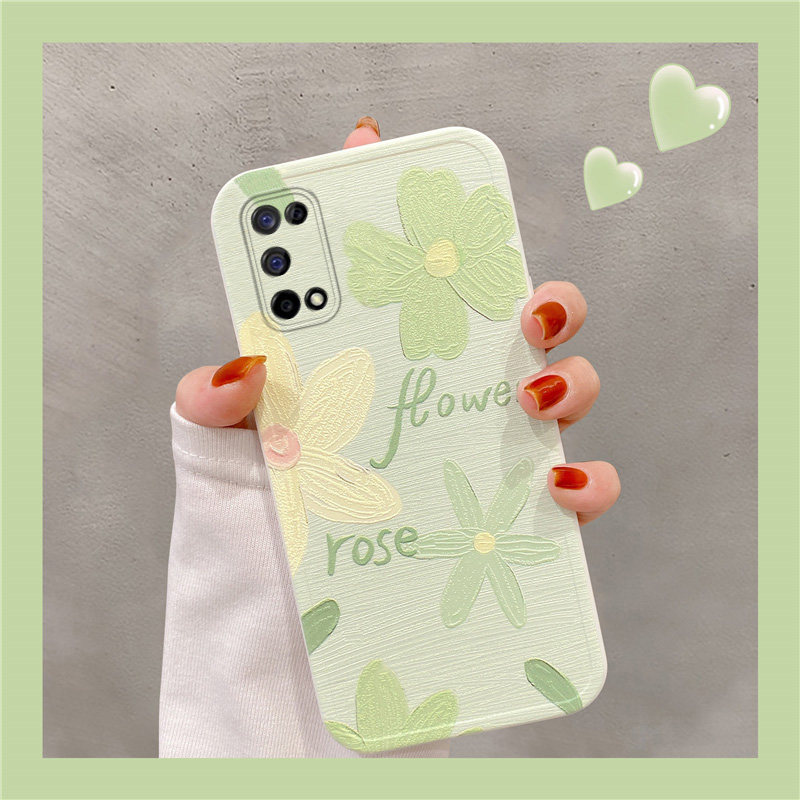 OPPO K7X手机壳K7X闺蜜小花油画可爱创意全包潮牌仙女清新OPPOK7X